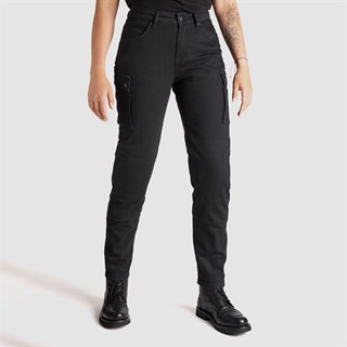 Pando Moto Mila ladies cargo pant in blackAlternative Image1