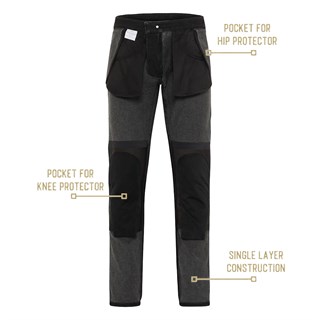 Rokker Rokkertech Tapered Slim jeans in black blackAlternative Image5