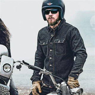 Rokker Denim Rider shirt in blueAlternative Image3