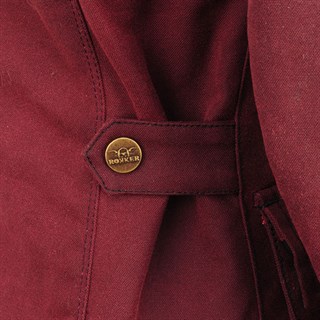 Rokker wax cotton ladies jacket in redAlternative Image3