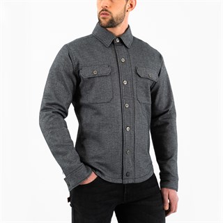 Rokker Boston rider shirt in greyAlternative Image1