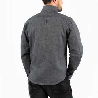 Rokker Boston rider shirt in greyAlternative Image3