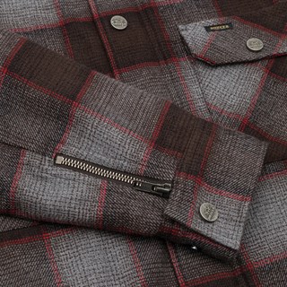Rokker Chicago rider shirt in grey / redAlternative Image3