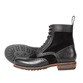 Rokker Frisco Brogue boots in blackAlternative Image3
