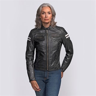 Segura Stripe ladies jacket AKA Funky jacket in blackAlternative Image5