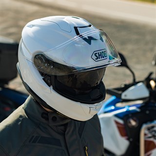 Shoei GT Air 3 helmet in whiteAlternative Image5