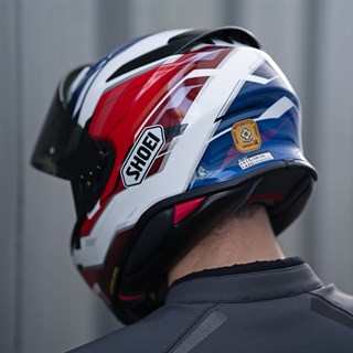 Shoei NXR2 Capriccio TC10 helmet in red / white / blueAlternative Image3