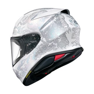Shoei NXR2 Fearless TC6 helmet in white / silverAlternative Image5