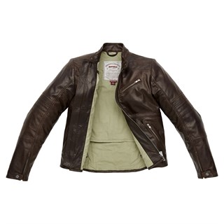 Spidi Garage leather jacket in brownAlternative Image3