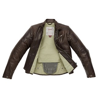Spidi Garage leather jacket in brownAlternative Image5