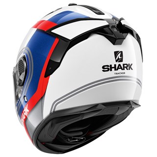 Shark Spartan GT Tracker WBK helmet in white/ redAlternative Image3