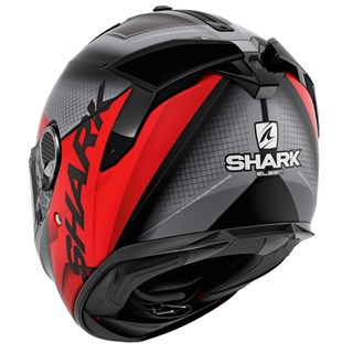 Shark Spartan GT Elgen MAT KAR helmet in grey/ redAlternative Image3