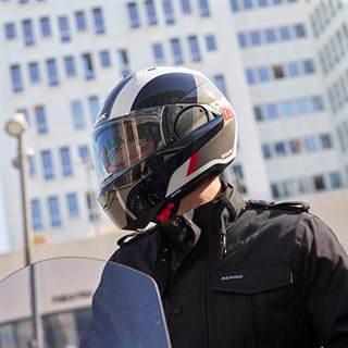 Shark Evo ES Endless WKR helmet in black/ whiteAlternative Image1