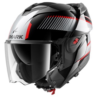 Shark OXO Sikter helmet KUS silver / red / blackAlternative Image3