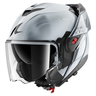 Shark OXO Speed-Tech SWK helmet in silver / whiteAlternative Image3