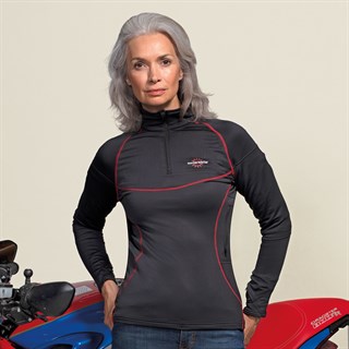 Warm & Safe 12v ladies heated base layer shirt in blackAlternative Image3