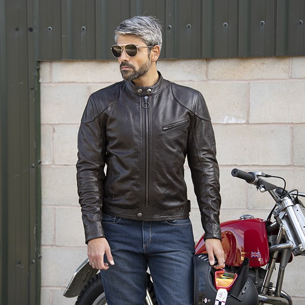 Belstaff Supreme leather jacket in dark brown