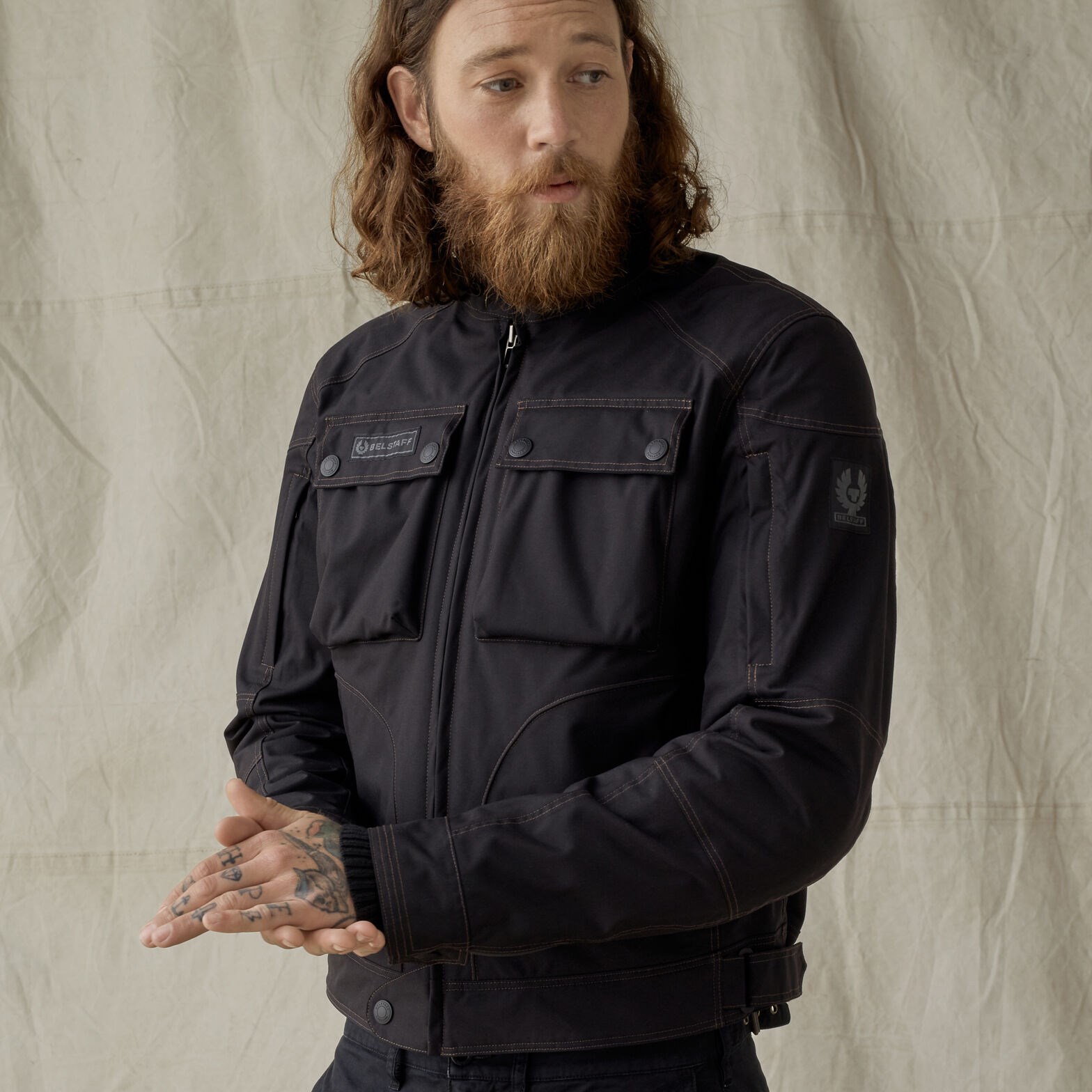 Belstaff leather jacket sizing sale