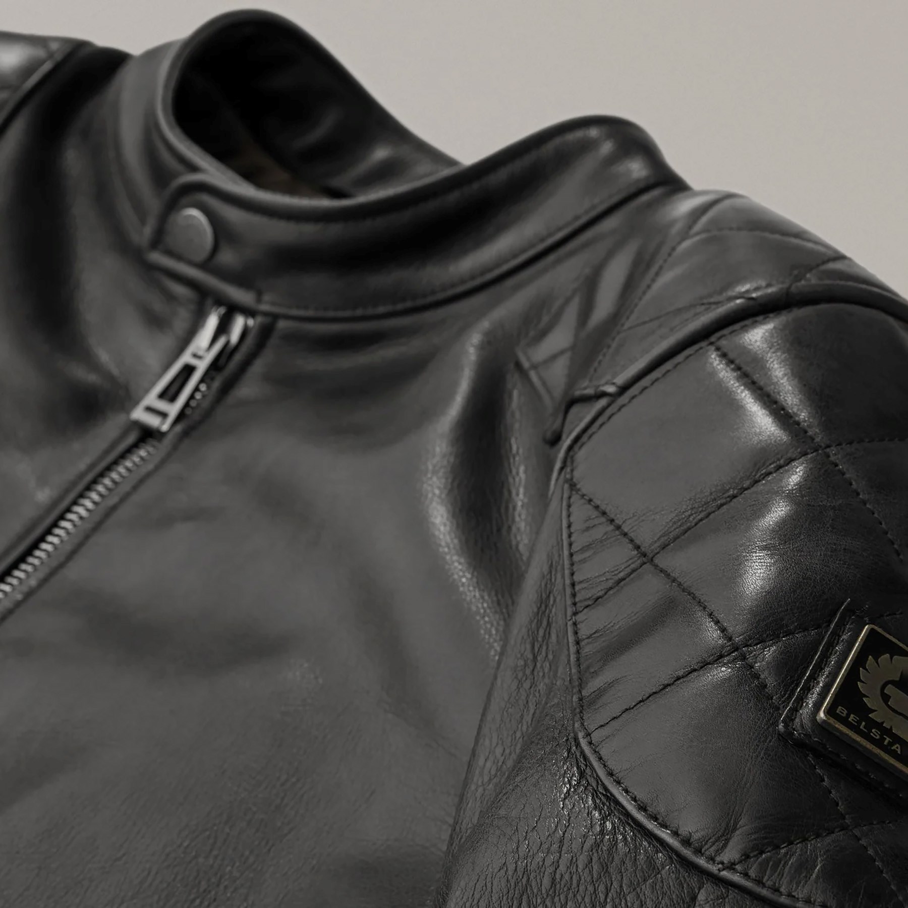 Belstaff Centenary Outlaw Pro leather jacket in black
