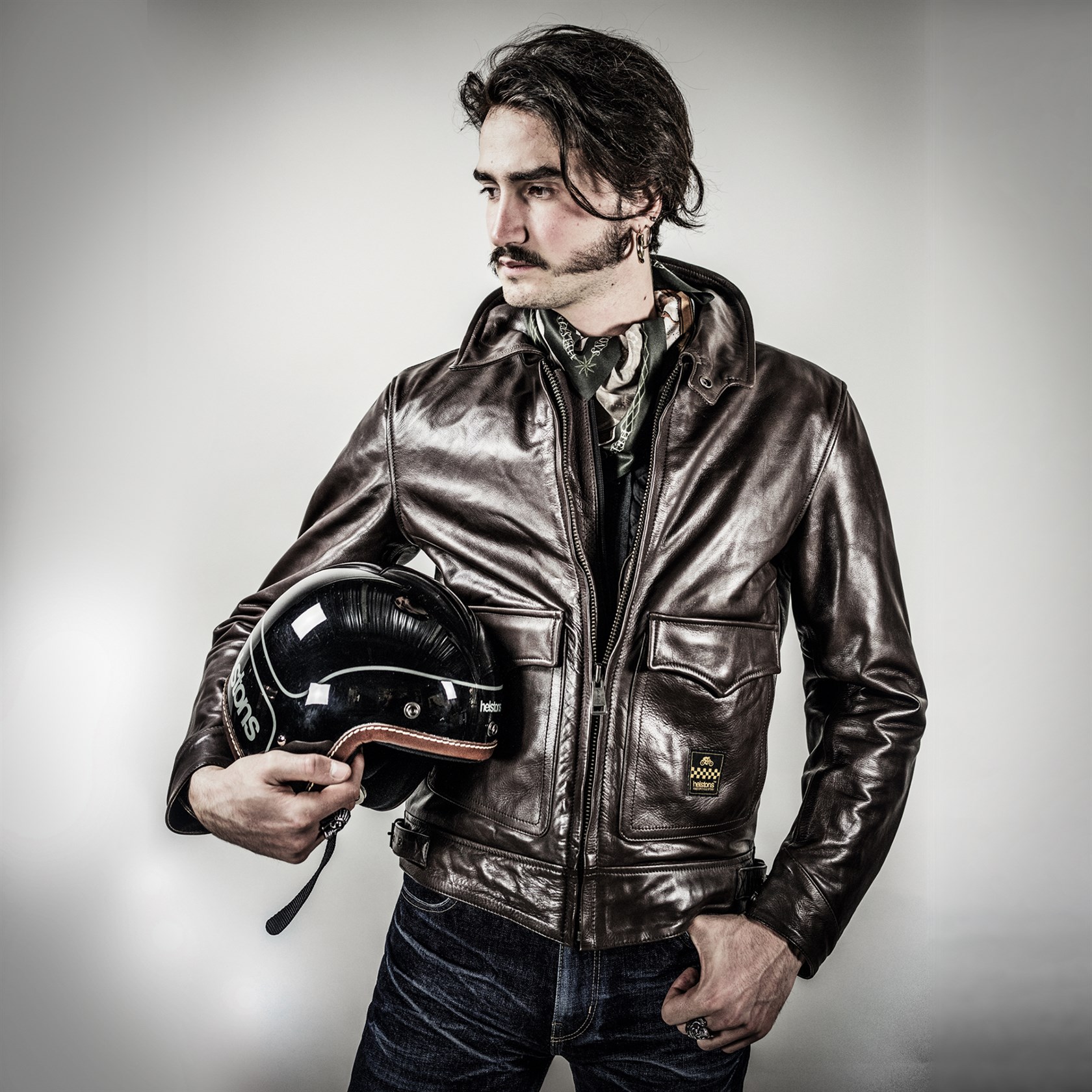 Bill Leather retro jacket- Helstons