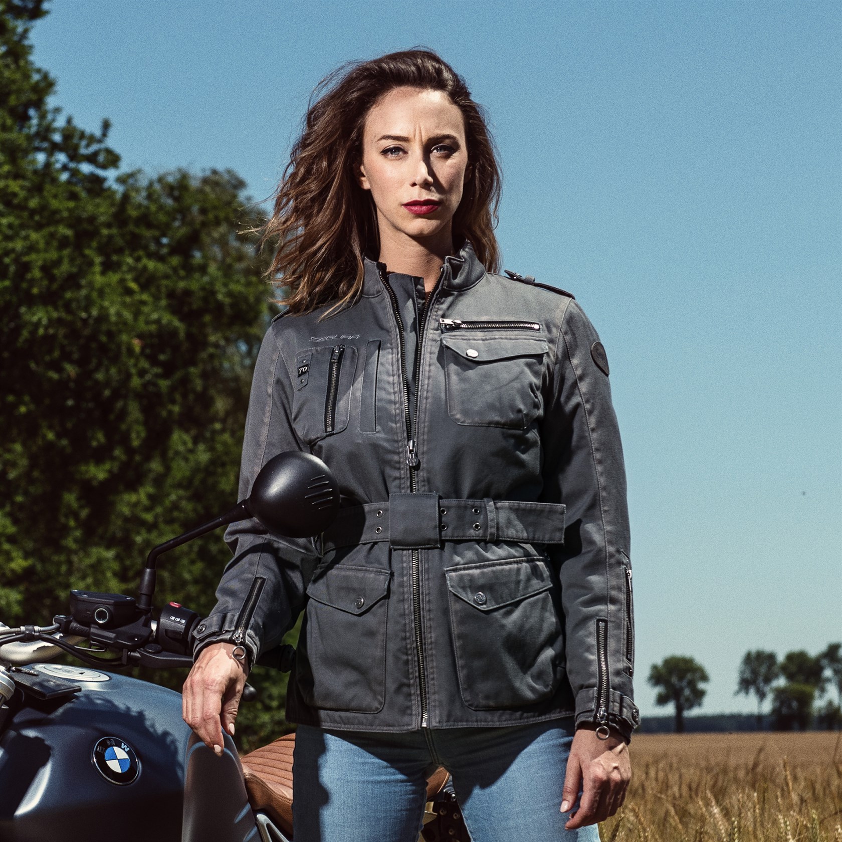 Segura Lady Woodstock jacket in grey