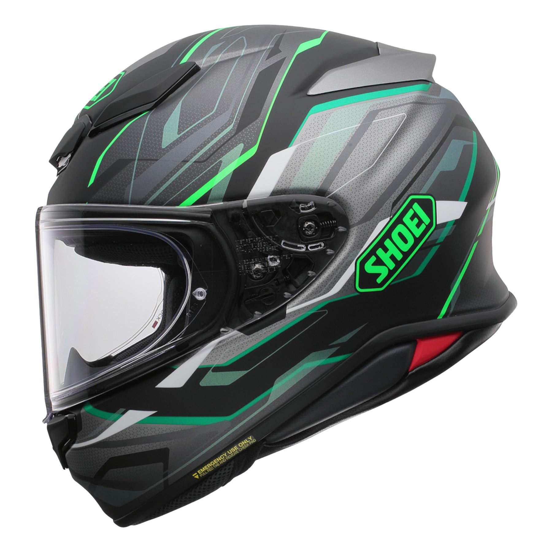 Shoei shop green helmet