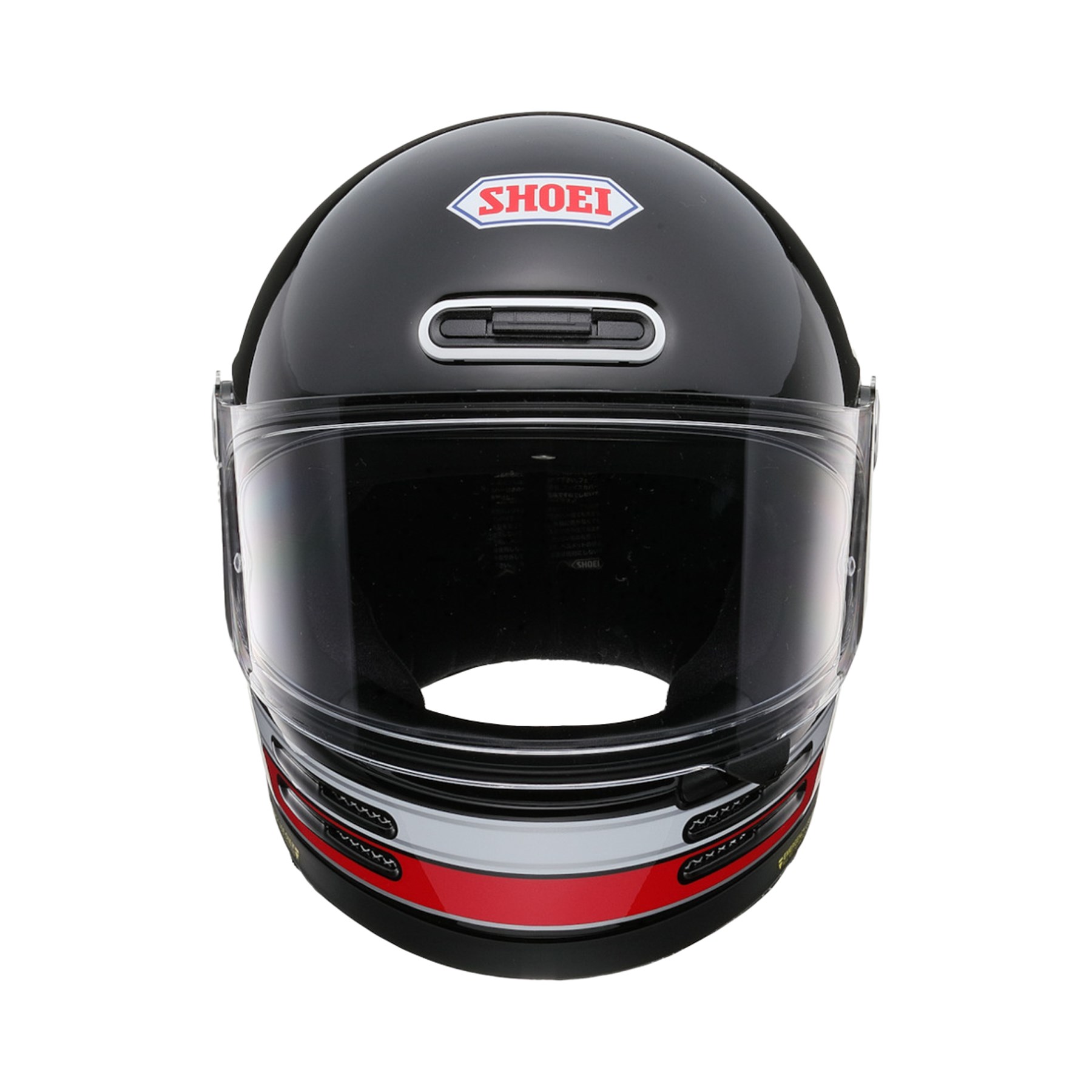 Shoei Glamster 06 Abiding TC-1 helmet in black / red