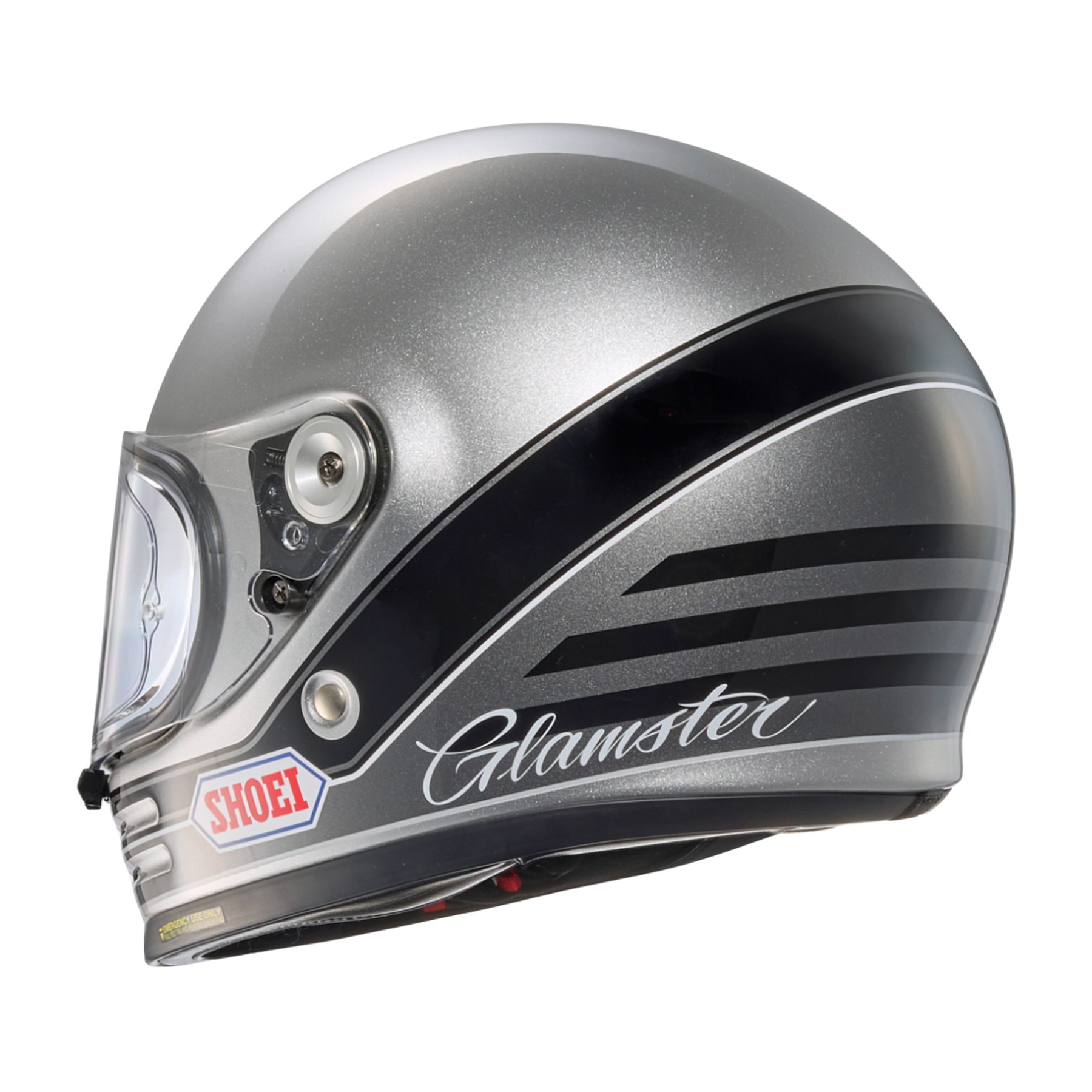 Shoei Glamster 06 Abiding TC-10 helmet in grey / black