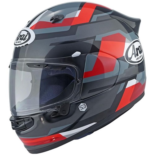 Arai Quantic Abstract helmet in red