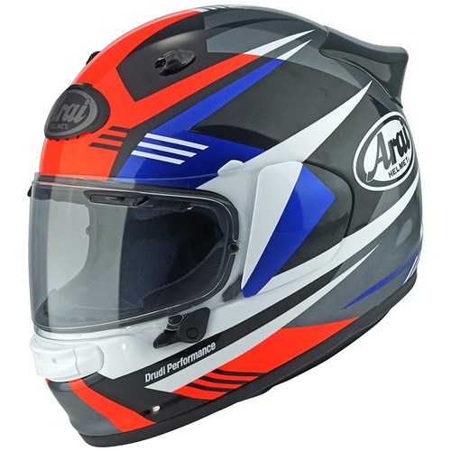 Arai Quantic Mark helmet in red / blue