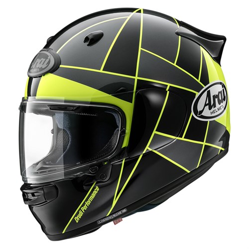 Arai Quantic Peak helmet in yellow