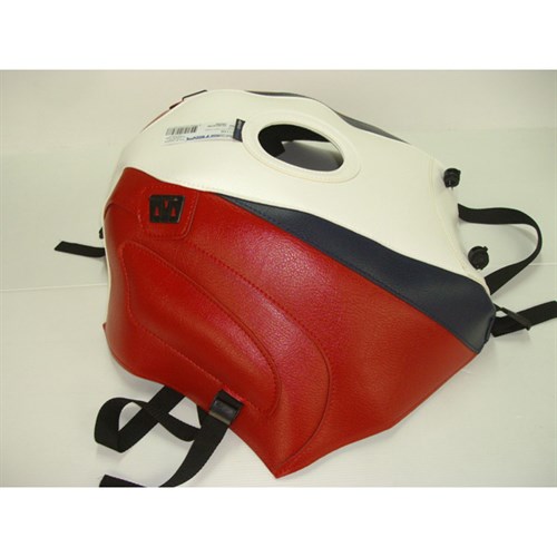 Bagster tank cover FJ 1200 - white / red / navy blue stripe