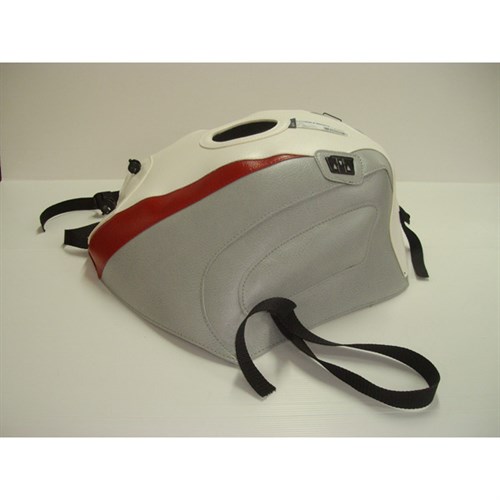 Bagster tank cover FJ 1200 - white / light grey / red stripe