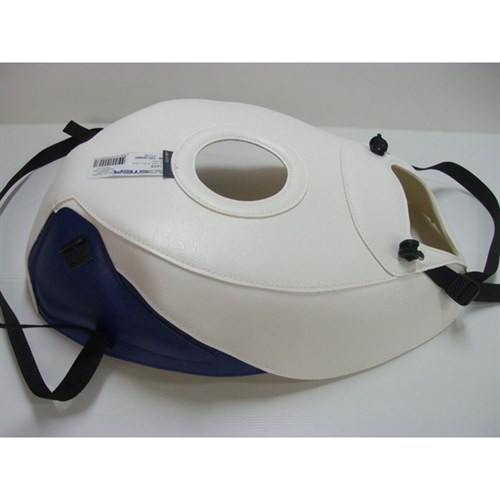 Bagster tank cover GSX 750R / GSX1100R - white / blue