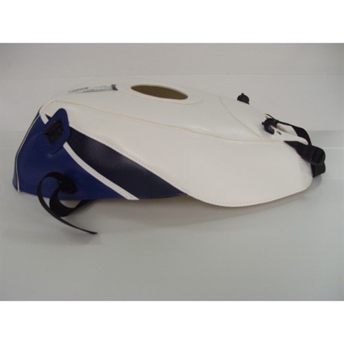Bagster tank cover GSX 1100R - white / blue / navy blue triangle