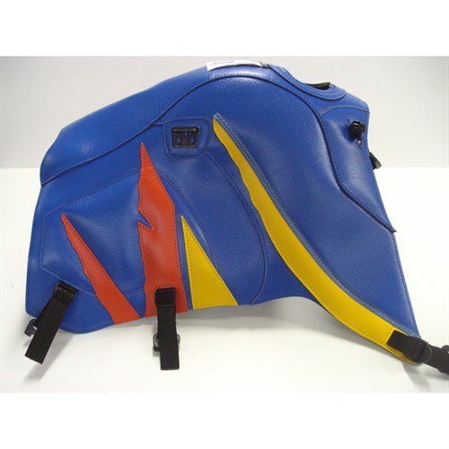 Bagster tank cover XTZ 660 - gitane blue / yellow / orange