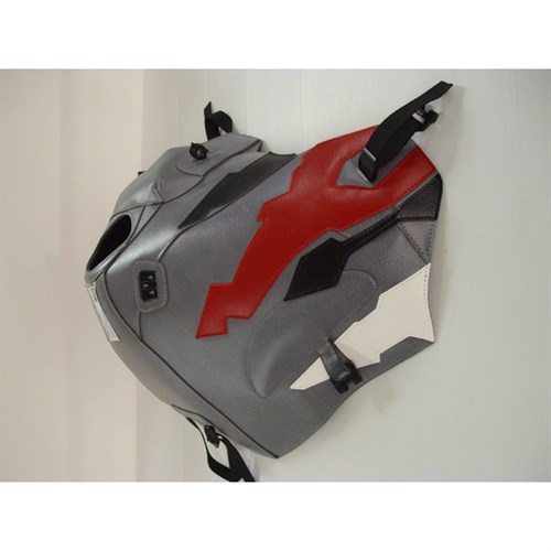 Bagster tank cover XRV 750 AFRICA TWIN - steel grey / black / red
