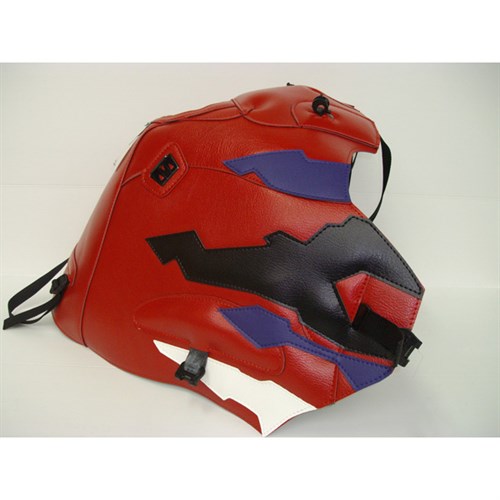 Bagster tank cover XRV 750 AFRICA TWIN - red / dark purple / black / white