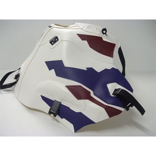 Bagster tank cover XRV 750 AFRICA TWIN - white / light claret / china blue