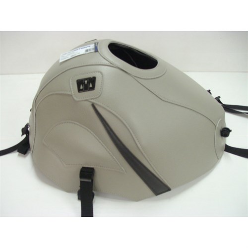 Bagster tank cover ZZR 600 - nickel / sky grey triangle