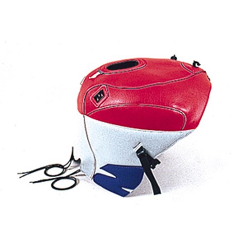 Bagster tank cover ZX 9R NINJA - red / light grey / dark purple