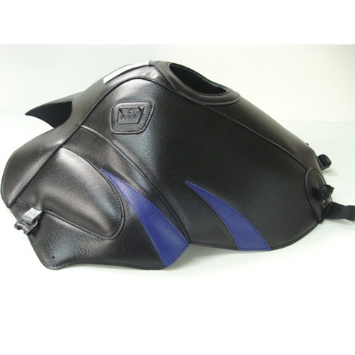Bagster tank cover TDM 850 - black / baltic blue triangle
