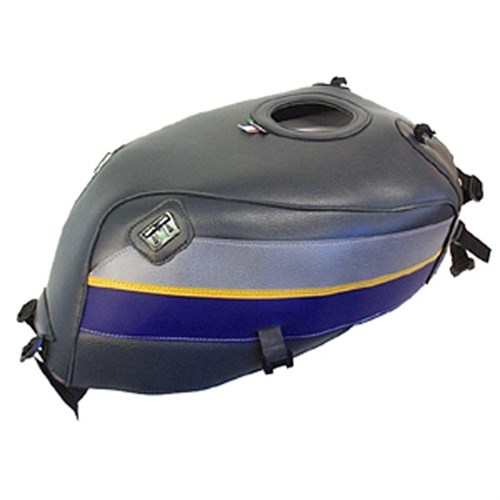 Bagster tank cover ZRX 1100 / ZRX 1200N / ZRX 1200R / ZRX 1200S - anthracite / steel / china blue