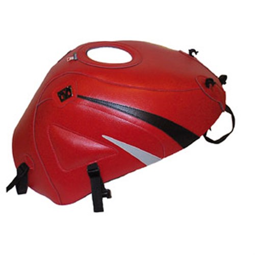 Bagster tank cover ZX 6R - red / black triangle / grey triangle