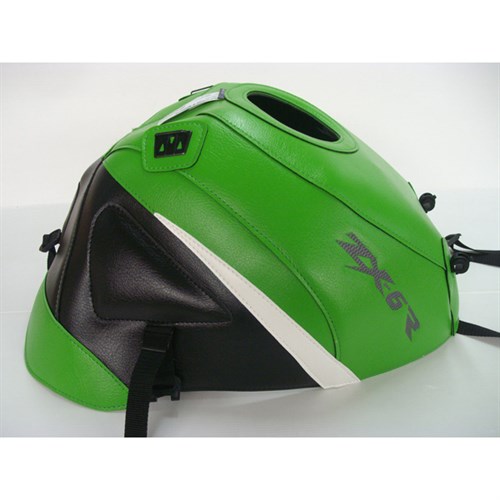 Bagster tank cover ZX 6R - green / black / white triangle