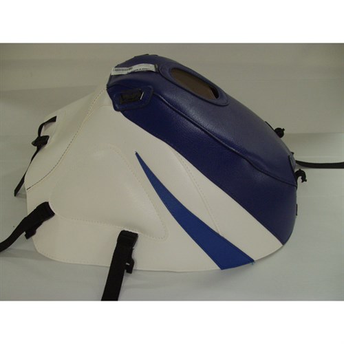 Bagster tank cover GSX 600R / 750R / 1000R - baltic blue / white / gitane blue