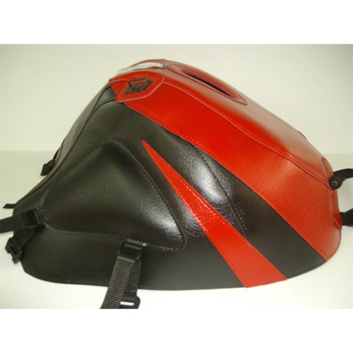 Bagster tank cover GSX 600R / 750R / 1000R - red / black / red triangle