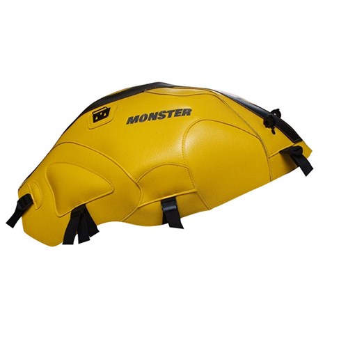 Bagster tank cover MONSTER 600 / 1000 / S4 / S2R / S4R - surf yellow / black strip