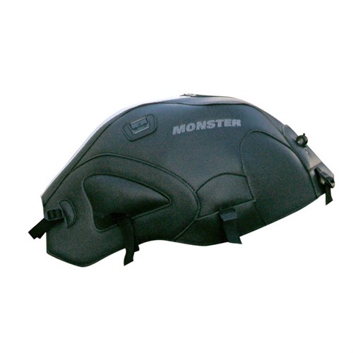 Bagster tank cover MONSTER 600 / 1000 / S4 / S2R / S4R - black / white