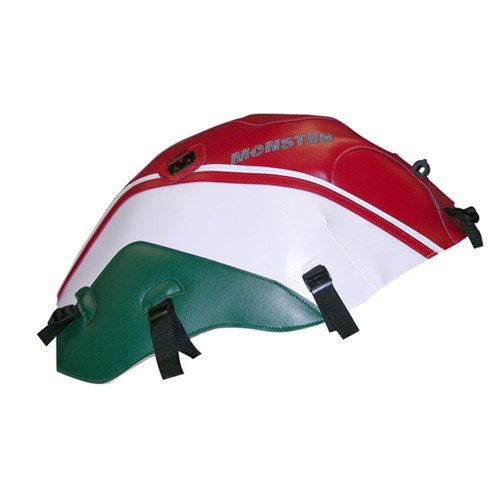 Bagster tank cover MONSTER 600 / 1000 / S4 / S2R / S4R - red / white / forest green
